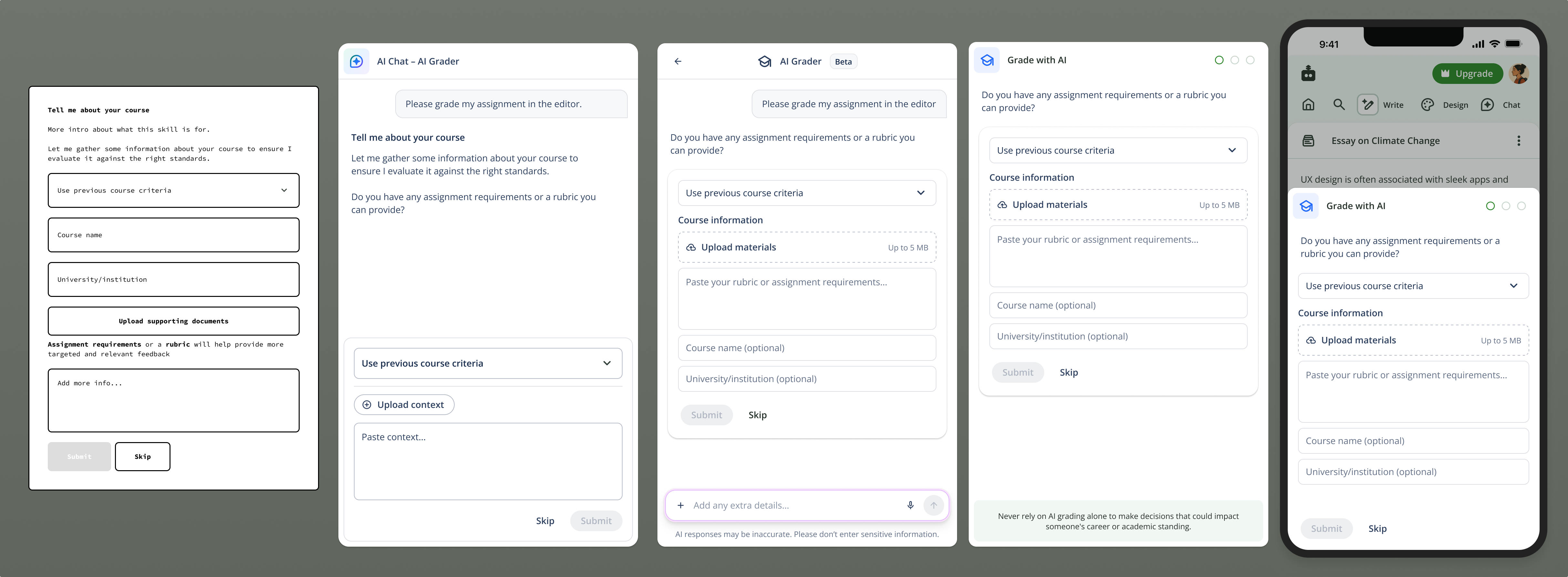 The evolution of the clarifying questions flow